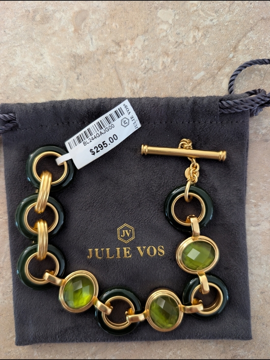 Julie Vos Jewelry - NWT Julie Vos "Carnaby" Stone Bracelet In Palmetto Green
